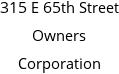 315 E 65th Street Owners Corporation