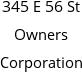 345 E 56 St Owners Corporation