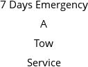 7 Days Emergency A Tow Service