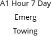 A1 Hour 7 Day Emerg Towing