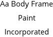 Aa Body Frame Paint Incorporated