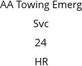 AA Towing Emerg Svc 24 HR