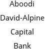 Aboodi David-Alpine Capital Bank