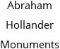 Abraham Hollander Monuments