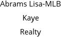 Abrams Lisa-MLB Kaye Realty