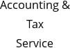 Accounting & Tax Service