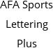 AFA Sports Lettering Plus