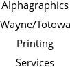 Alphagraphics Wayne/Totowa Printing Services