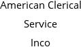 American Clerical Service Inco