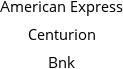 American Express Centurion Bnk