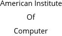 American Institute Of Computer