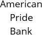 American Pride Bank