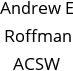 Andrew E Roffman ACSW