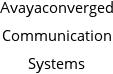 Avayaconverged Communication Systems