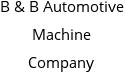 B & B Automotive Machine Company