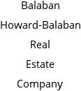 Balaban Howard-Balaban Real Estate Company