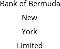 Bank of Bermuda New York Limited