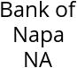 Bank of Napa NA