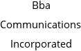 Bba Communications Incorporated