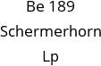 Be 189 Schermerhorn Lp