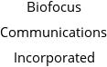 Biofocus Communications Incorporated