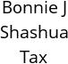 Bonnie J Shashua Tax