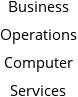 Business Operations Computer Services