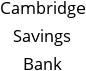 Cambridge Savings Bank