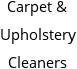 Carpet & Upholstery Cleaners