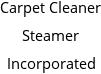 Carpet Cleaner Steamer Incorporated