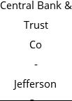 Central Bank & Trust Co - Jefferson Cty