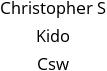 Christopher S Kido Csw