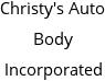 Christy's Auto Body Incorporated