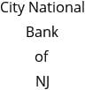 City National Bank of NJ