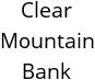 Clear Mountain Bank