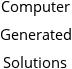 Computer Generated Solutions