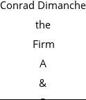 Conrad Dimanche the Firm A & R Consulting