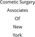 Cosmetic Surgery Associates Of New York