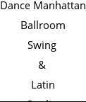 Dance Manhattan Ballroom Swing & Latin Studio