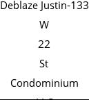 Deblaze Justin-133 W 22 St Condominium LLC