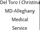 Del Toro I Christina MD-Alleghany Medical Service