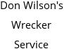 Don Wilson's Wrecker Service