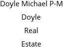 Doyle Michael P-M Doyle Real Estate