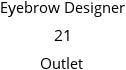 Eyebrow Designer 21 Outlet