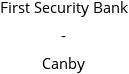 First Security Bank - Canby