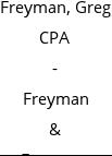 Freyman, Greg CPA - Freyman & Freyman, LLC