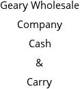 Geary Wholesale Company Cash & Carry