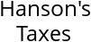 Hanson's Taxes