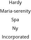 Hardy Maria-serenity Spa Ny Incorporated