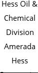 Hess Oil & Chemical Division Amerada Hess Corporation